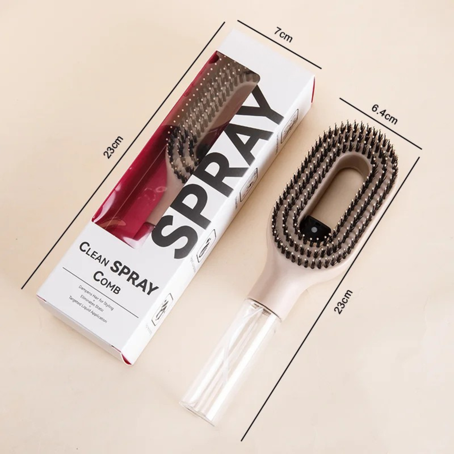 Daily Mist & Massage Detangler
2-in-1 Hydrating Scalp Brush